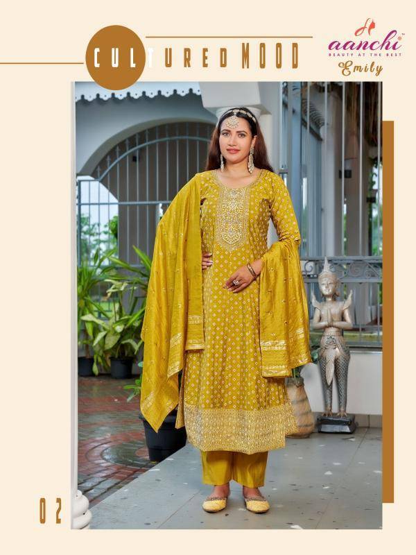Aanchi emily anarkali style branded kurti wholesale price
